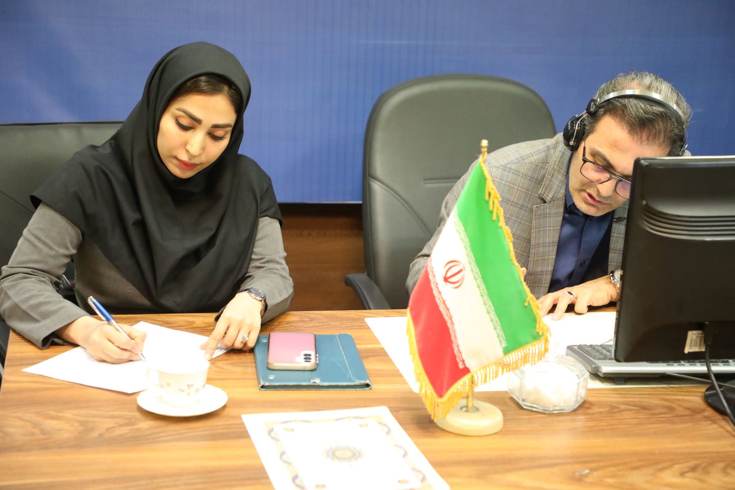 حضور مدیرعامل شرکت آب منطقه ای قزوین در محل سامانه سامد استان